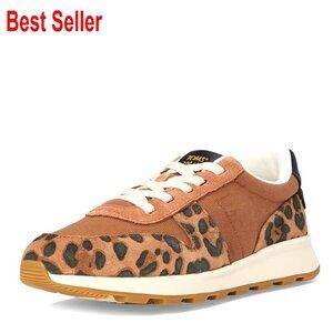 Suede Lace-Up Sneakers with Water-Resistant Technology, Lightweight